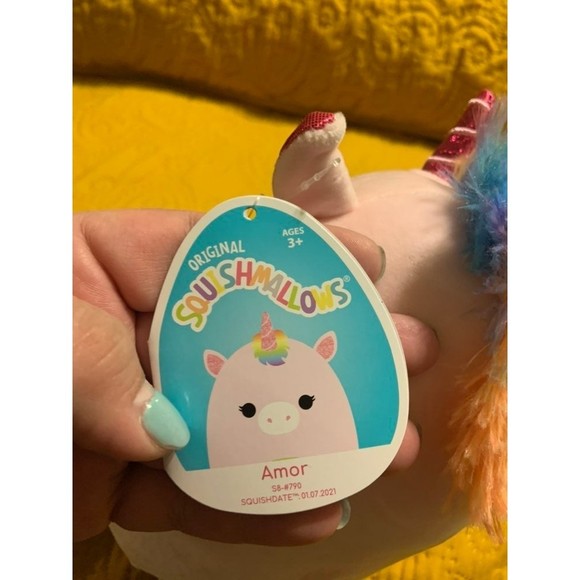 Squishmallows Amor the Unicorn- 8 inch - Picture 3 of 3